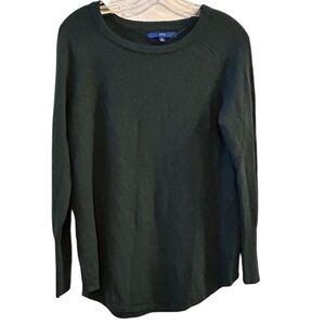 Apt. 9 Women's Medium metallic Green Pullover Sweater Long Sleeve Casual